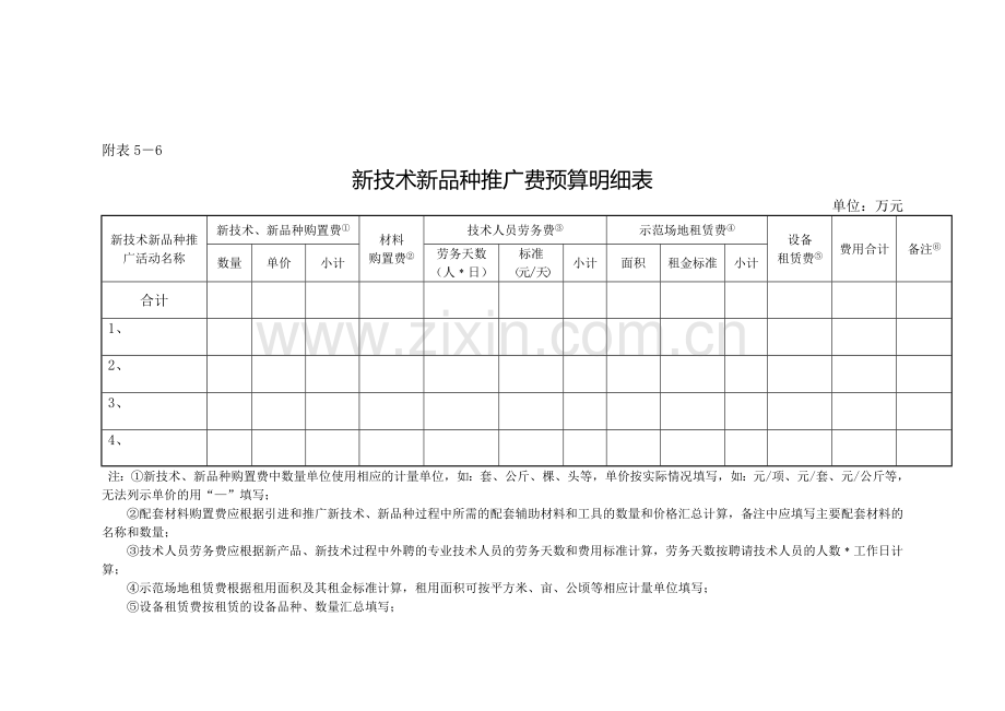 培训讲座费预算明细表.doc_第3页