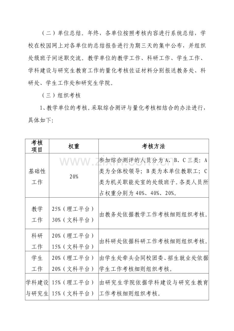 河北科技大学2009年度处级领导班子考核办法.doc_第2页