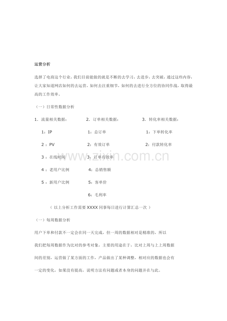 网店如何去运营分析.doc_第1页