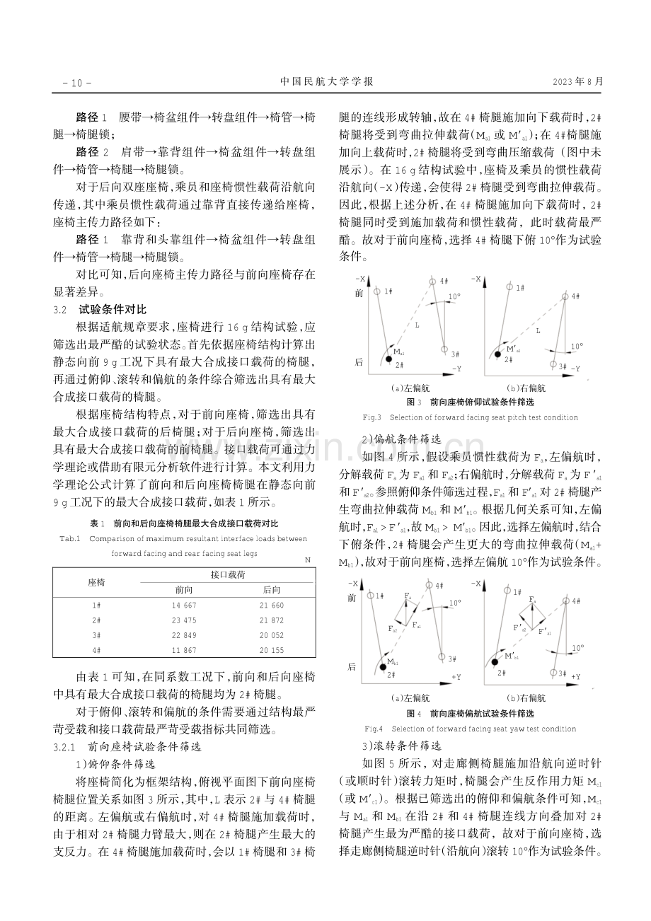 航空后向座椅16 g水平冲击结构试验研究.pdf_第3页