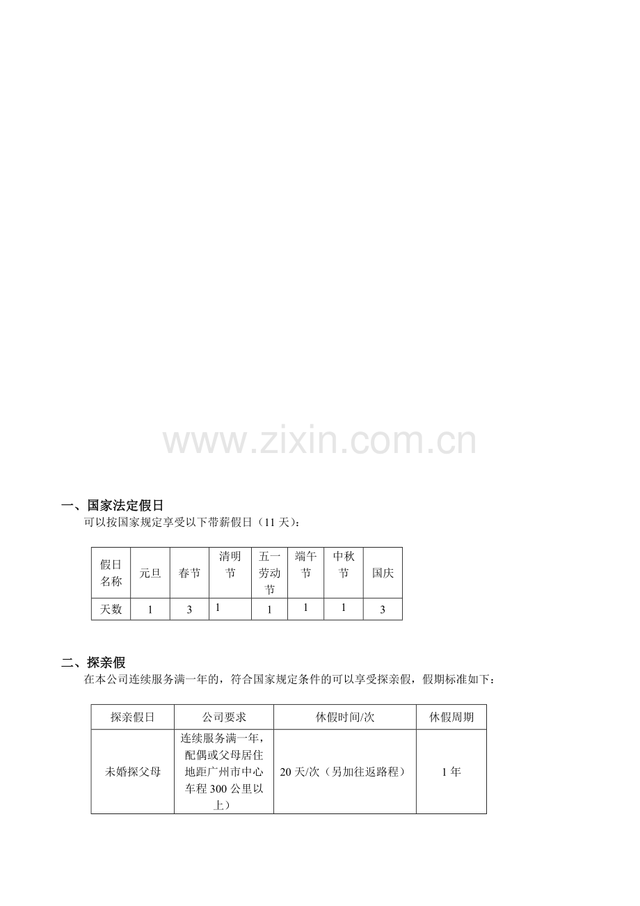 请假、休假审批流程图.doc_第1页