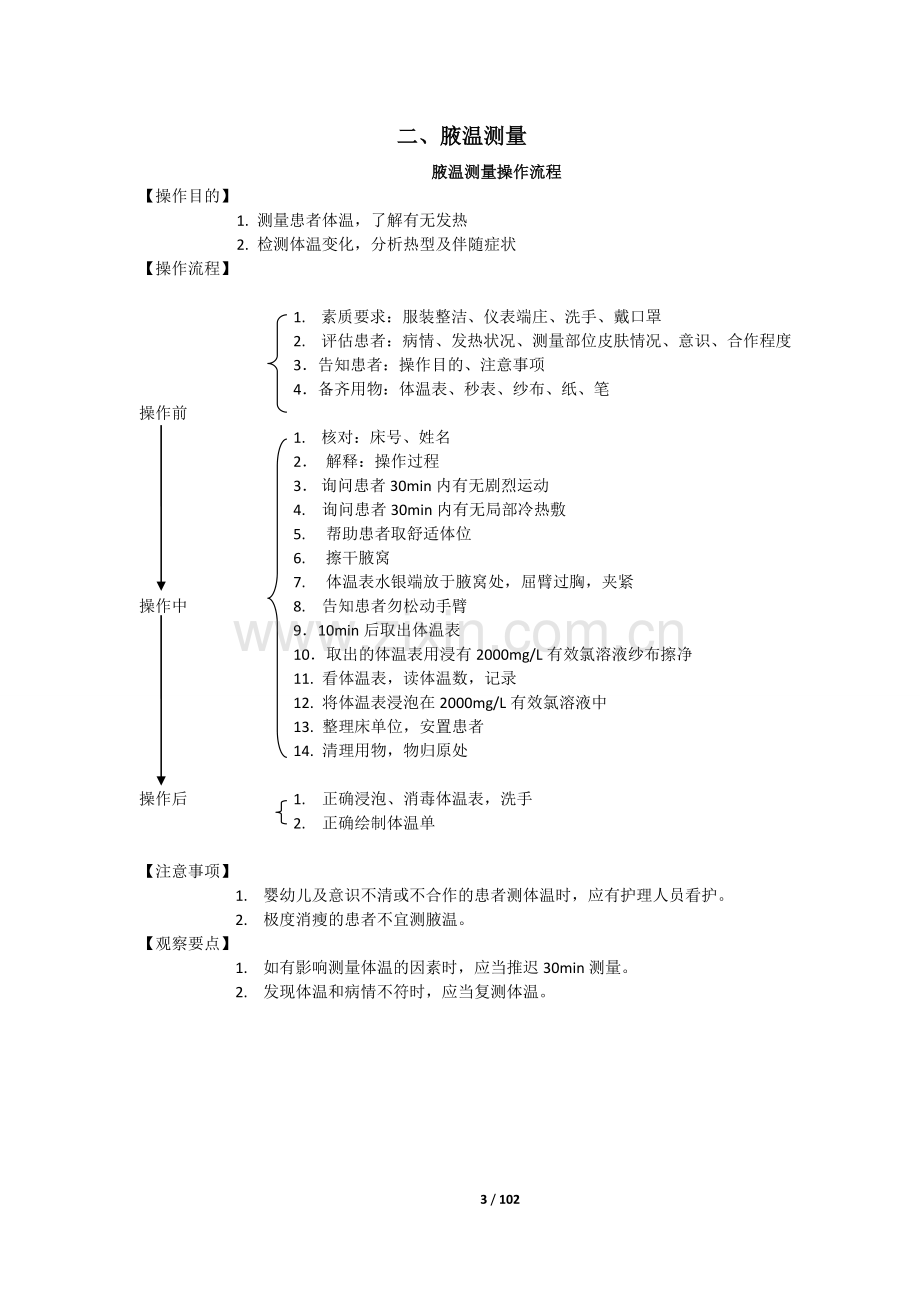 50项基础护理技术操作流程及考核标准.doc_第3页