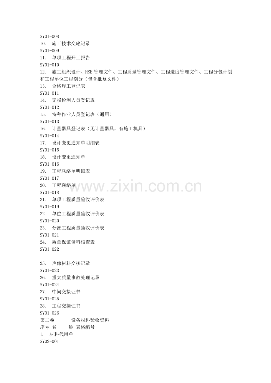 工程竣工资料需要哪些？.doc_第2页