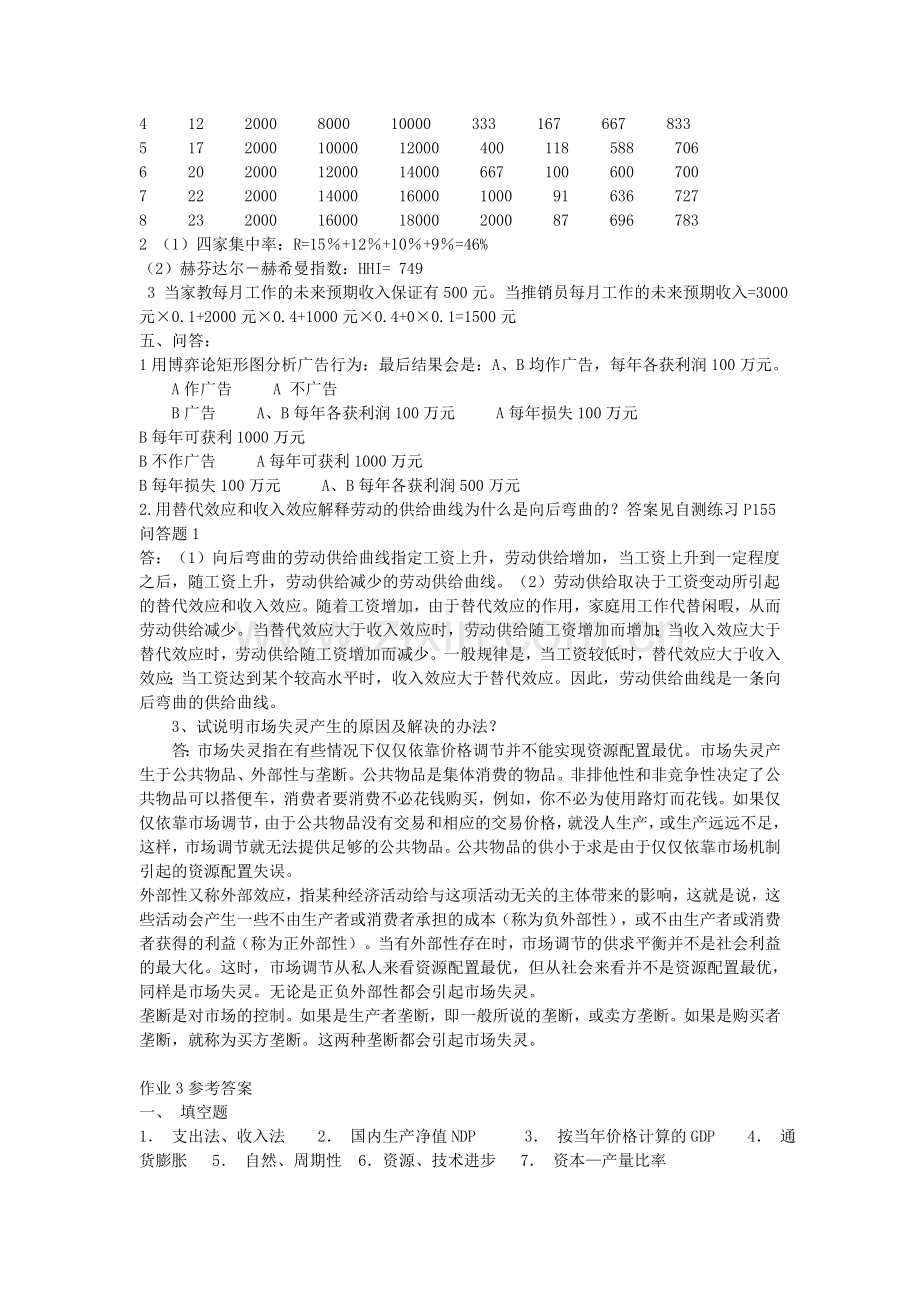 西方经济学形成性考核册--答案.doc_第3页