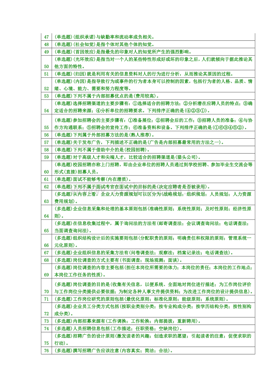 1、实训--人力资源管理(网考).doc_第3页