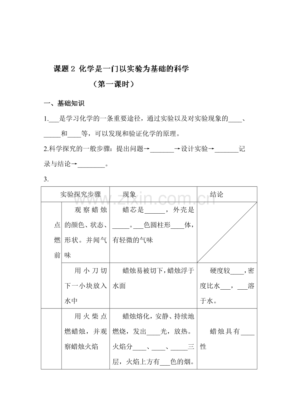 2015届中考化学课时精练复习题12.doc_第1页