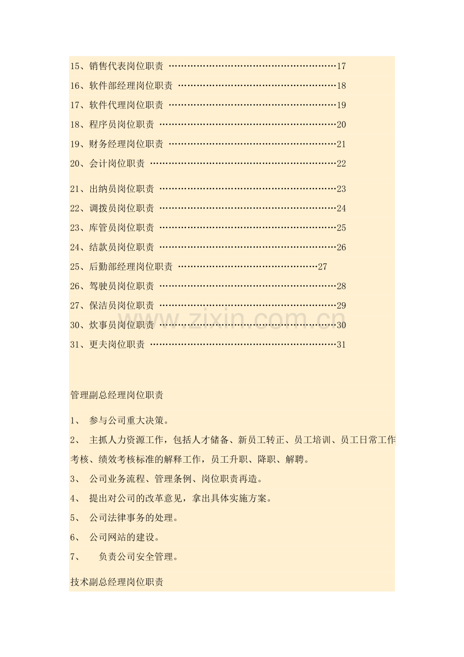 岗位职责范本大全.doc_第2页