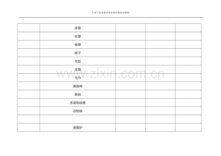 美容院开业物料采购清单.doc_第2页