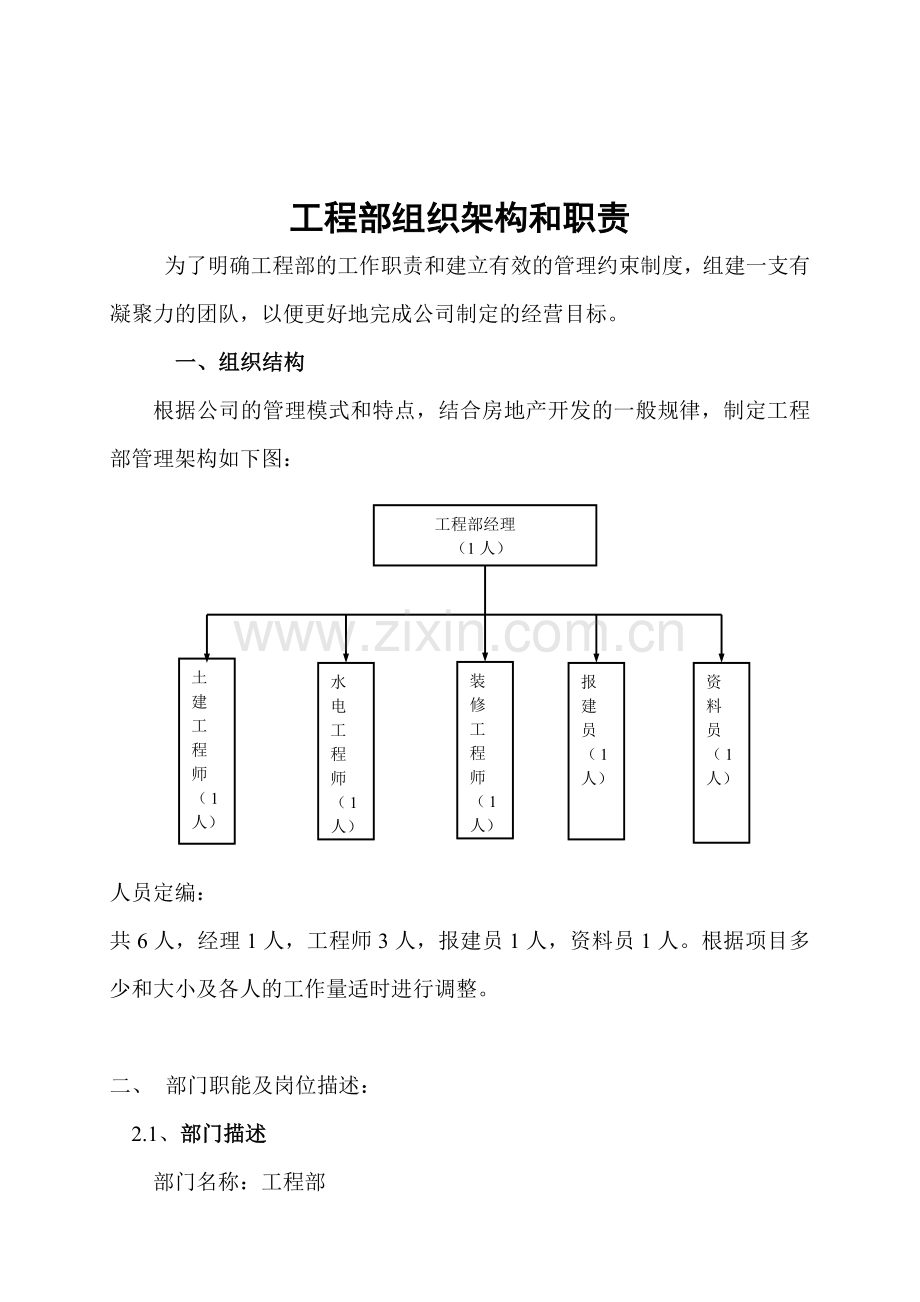 工程部组织架构和岗位职责.doc_第2页