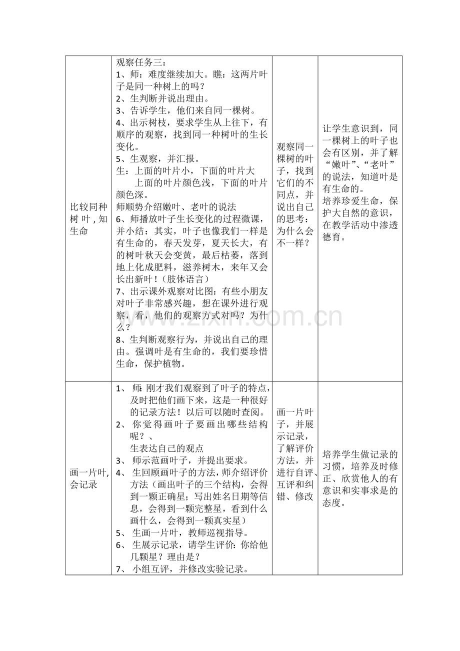 《观察叶》教学设计(详案).doc_第3页