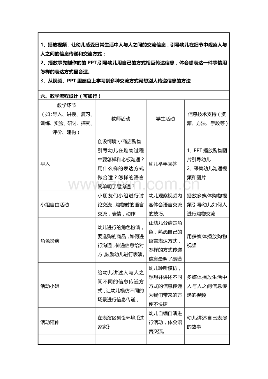 幼儿园大班信息化教学设计方案.doc_第2页