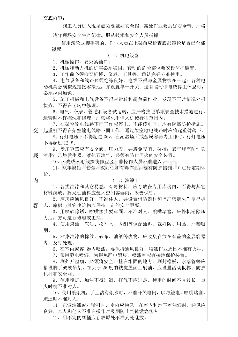 (消防工程)安全技术交底.doc_第2页