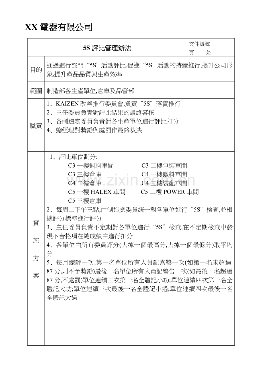 5S评比管理办法.doc_第1页