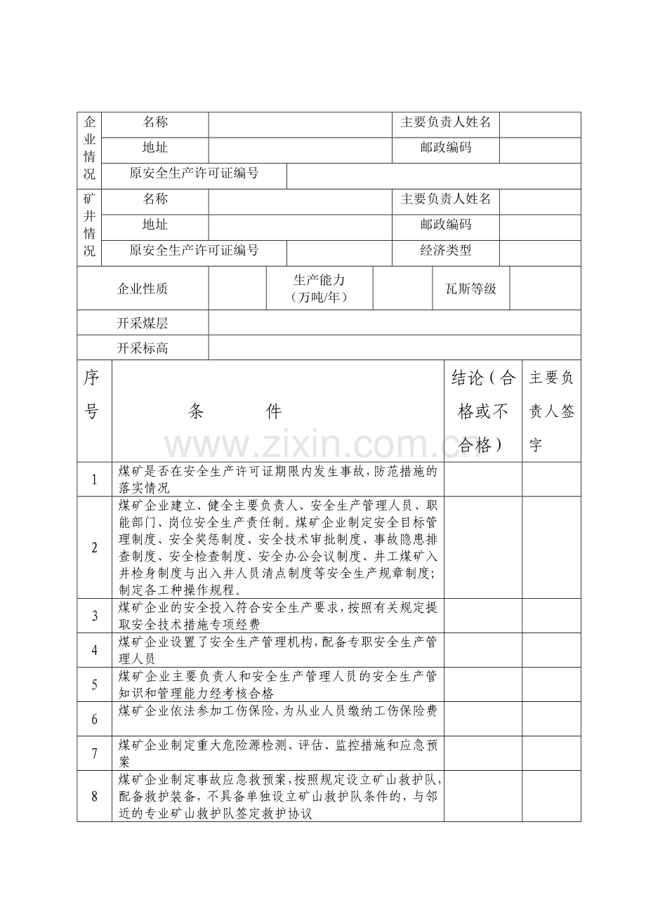 安全生产许可证直-接延期自查报告书.doc_第3页