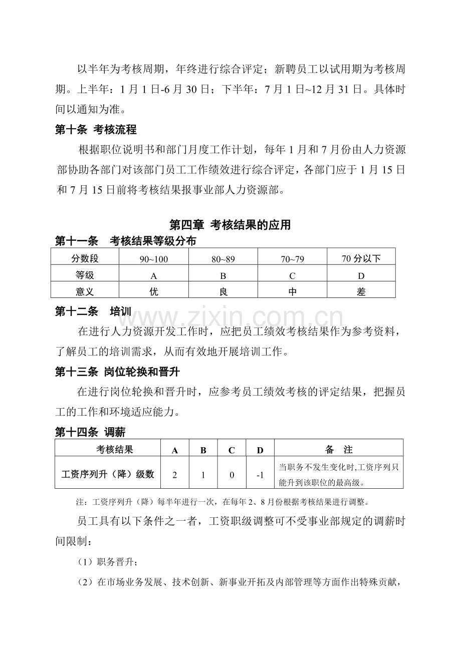 公司制度管理-员工绩效考核管理办法.doc_第3页