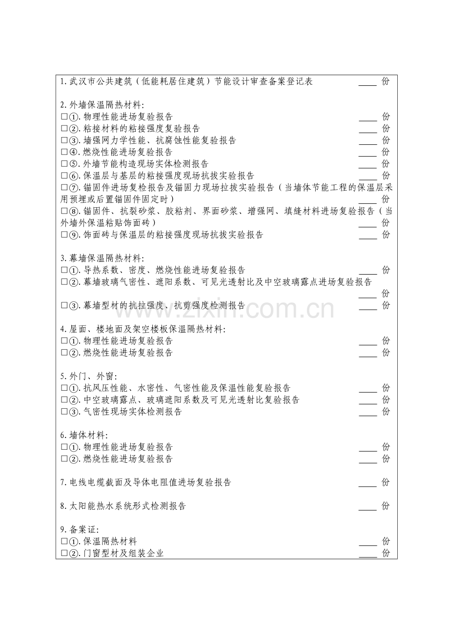 工程质量节能专项资料抽查记录.doc_第2页