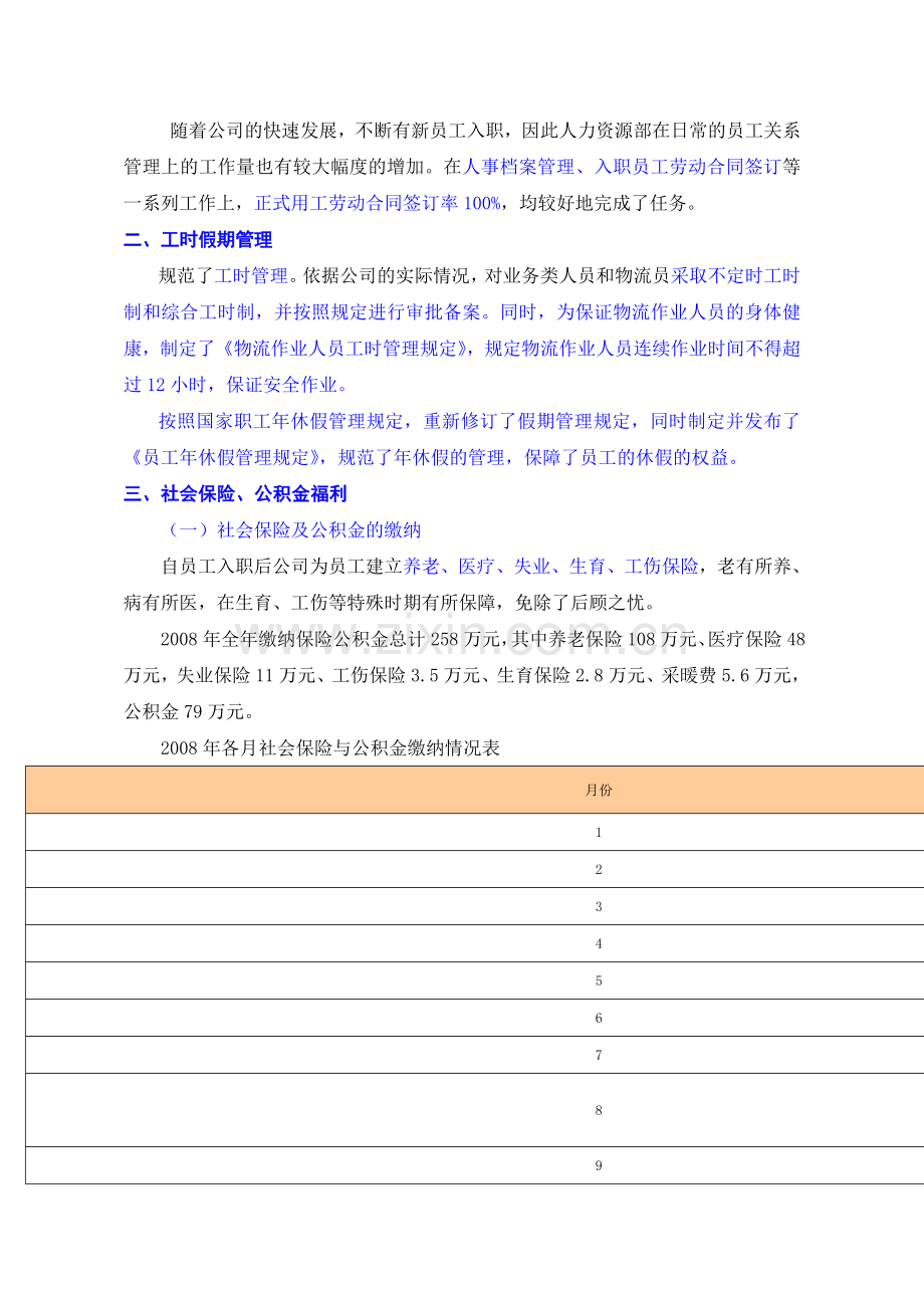 2008年度人力资源部工作总结(重点关注蓝色字体部分)[1].doc_第3页