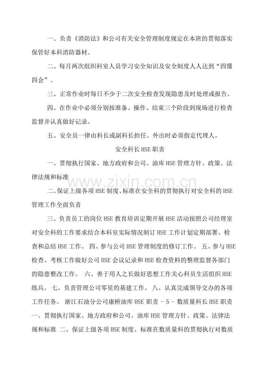 企业HSE岗位职责大全.doc_第3页