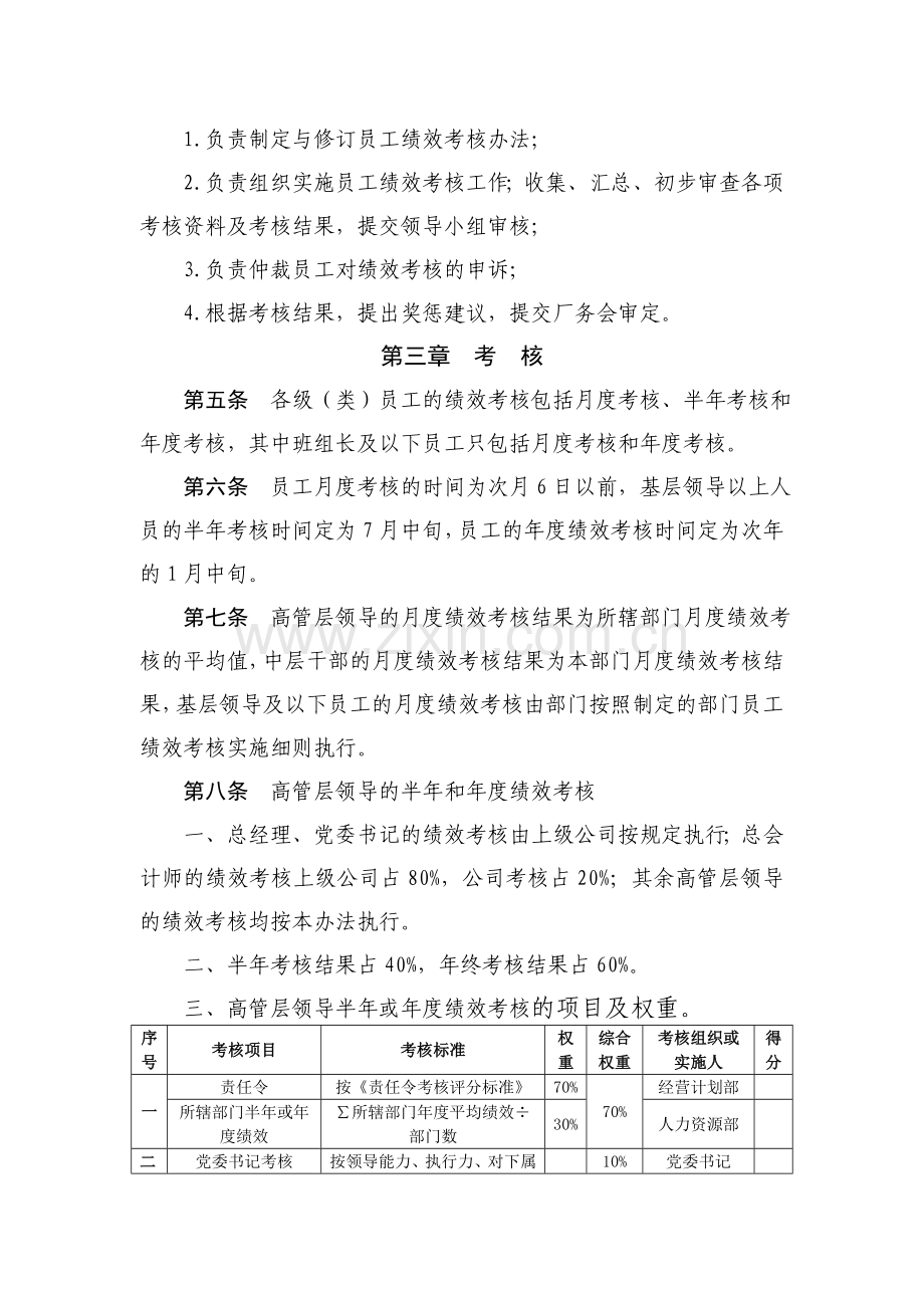 某国有企业-公司员工绩效考核办法.doc_第2页