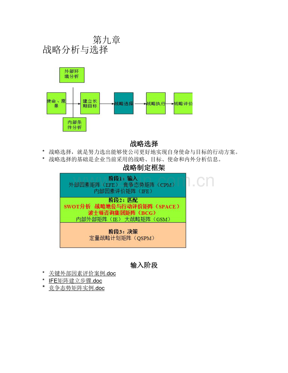 第九章-与第十章--战略分析与选择.doc_第1页