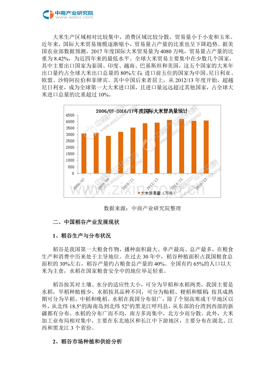 中国大米市场前景研究报告(2017年).doc_第3页