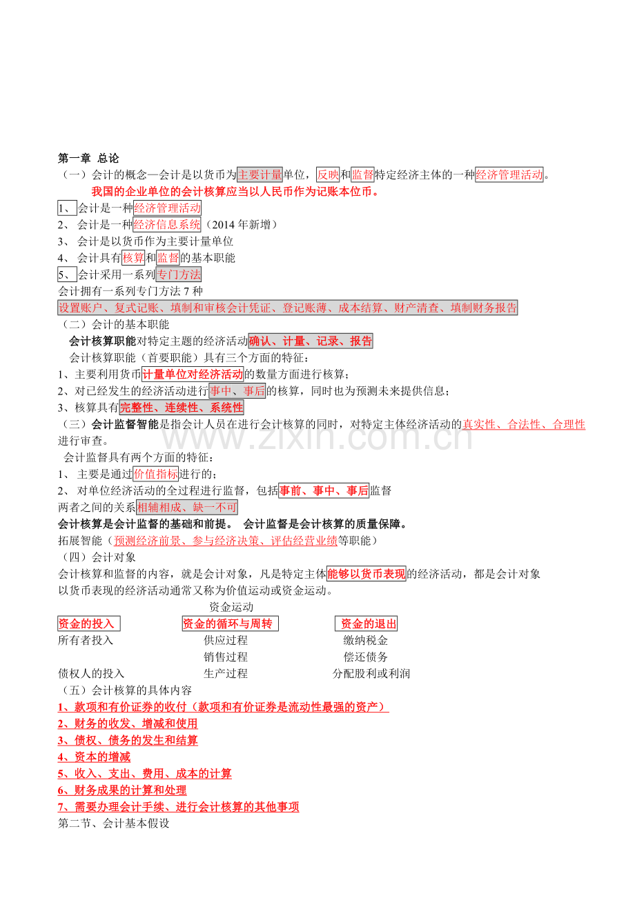 会计基础重要记忆点.doc_第1页