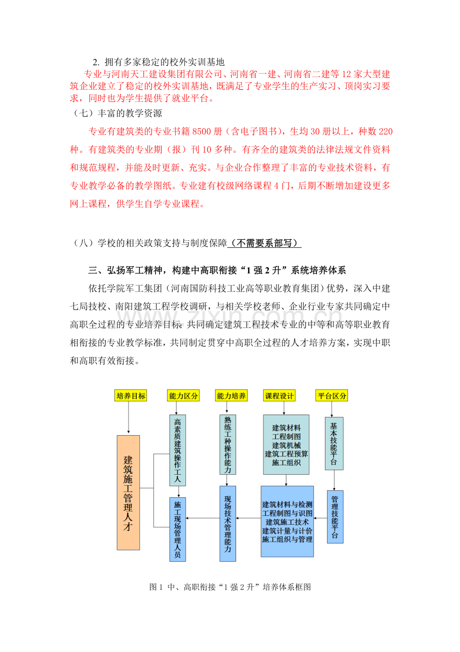 建筑工程技术专业对口升学特色报告.doc_第3页