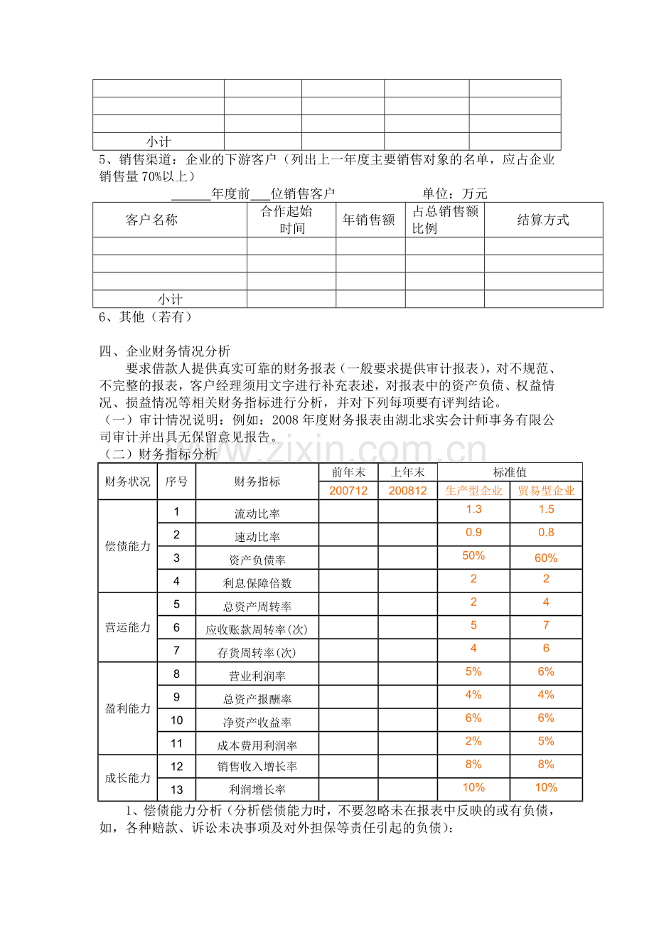 小企业授信分析报告撰写要求.doc_第3页