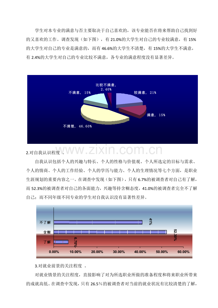 关于大学生对职业生涯规划及就业认识的调查报告.doc_第2页