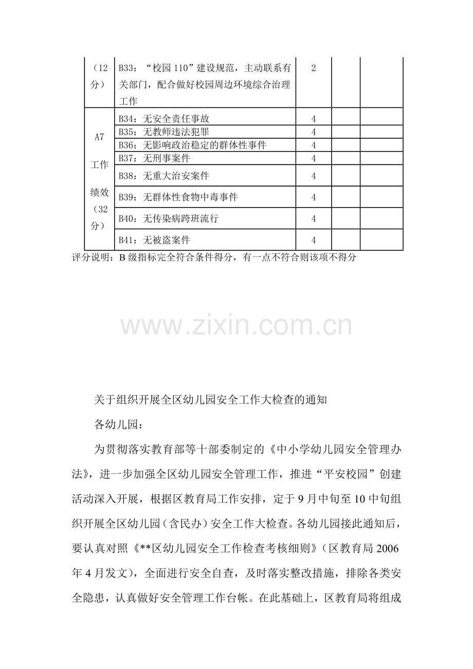 幼儿园安全工作检查考核细则.doc_第3页