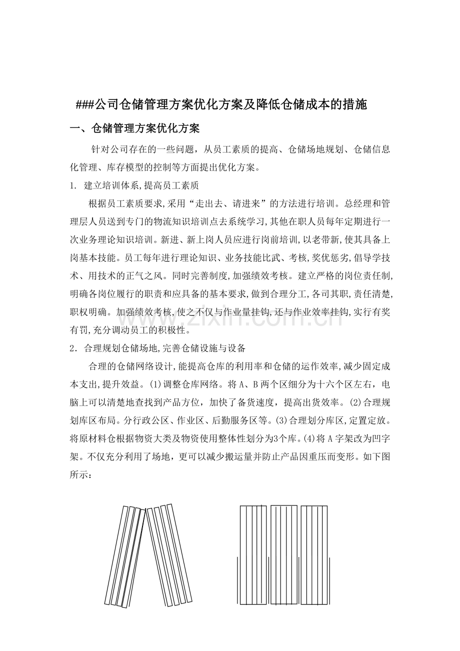 仓储管理方案优化方案及降低仓储成本的措施.doc_第1页