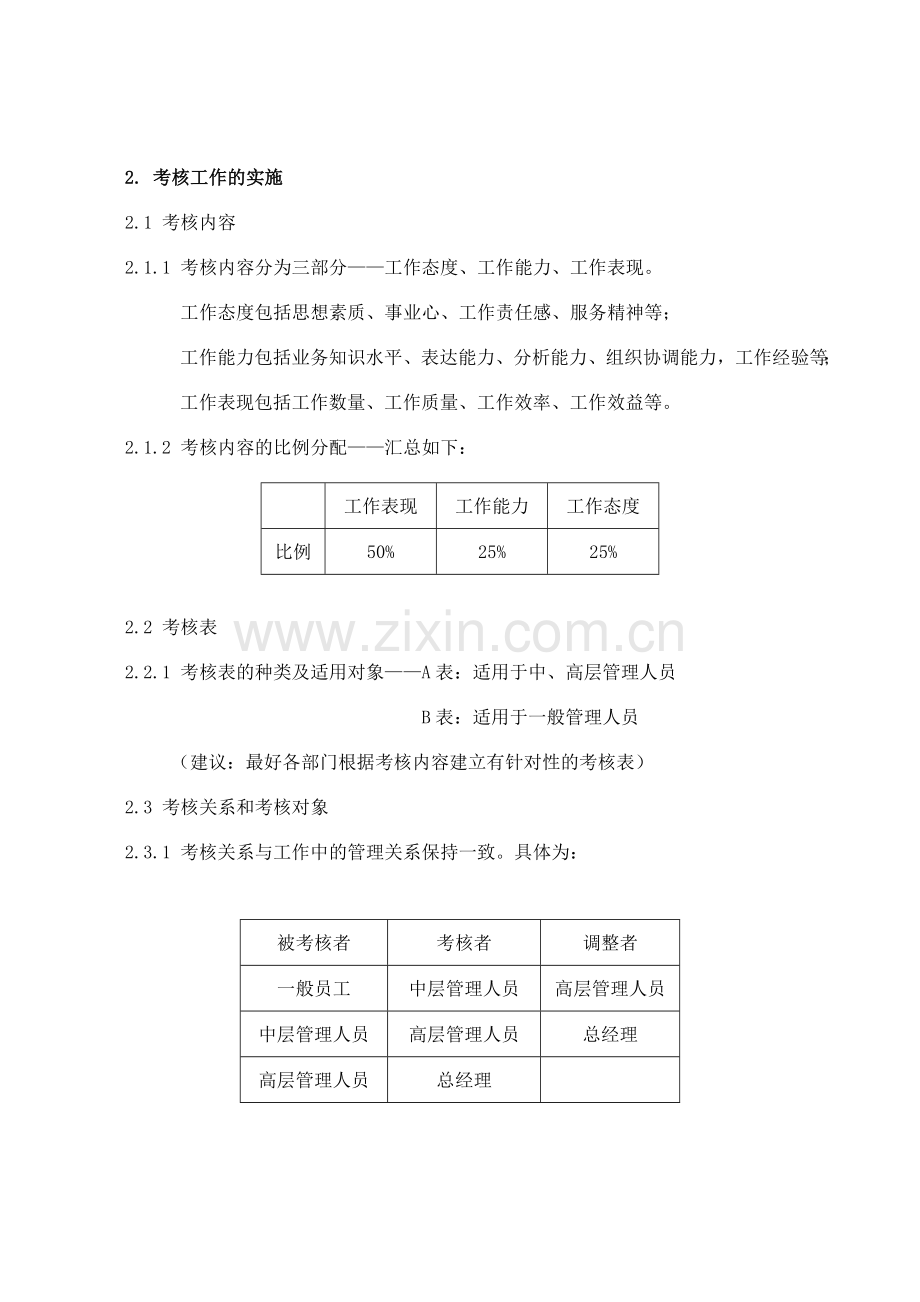 公司员工绩效考核实施方案.doc_第2页