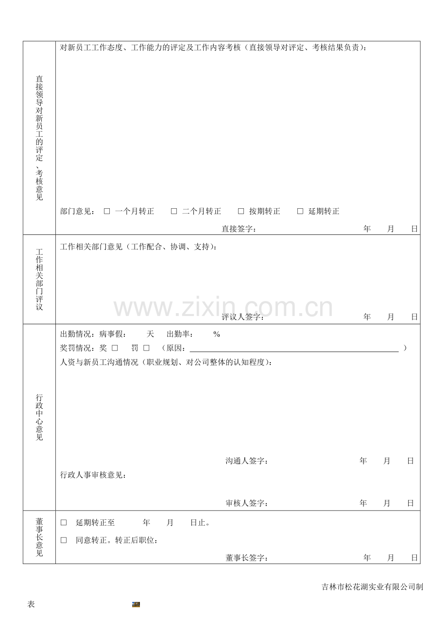 新员工转正申请表模板.doc_第2页