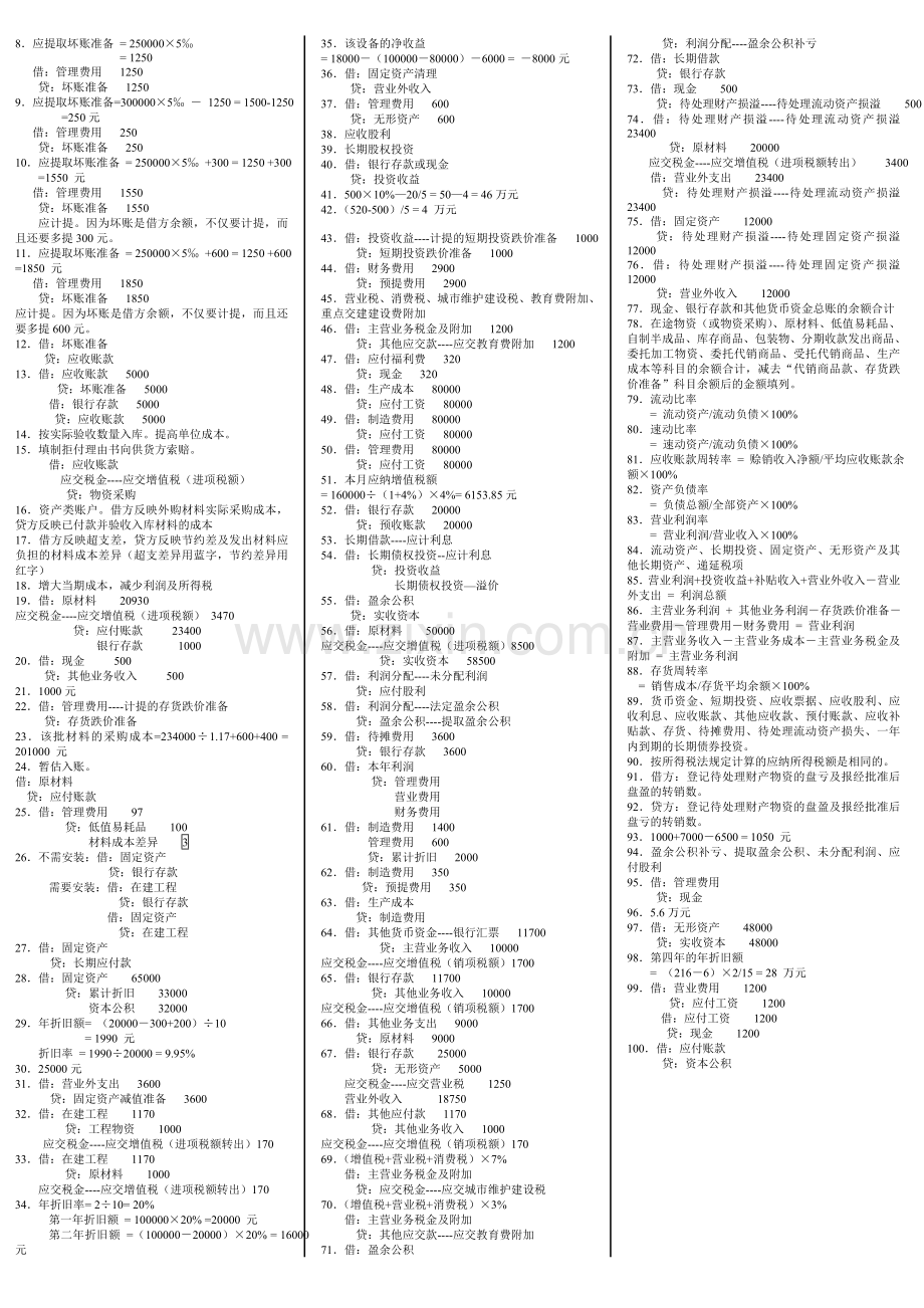 会计模拟实训口试题答案.doc_第2页