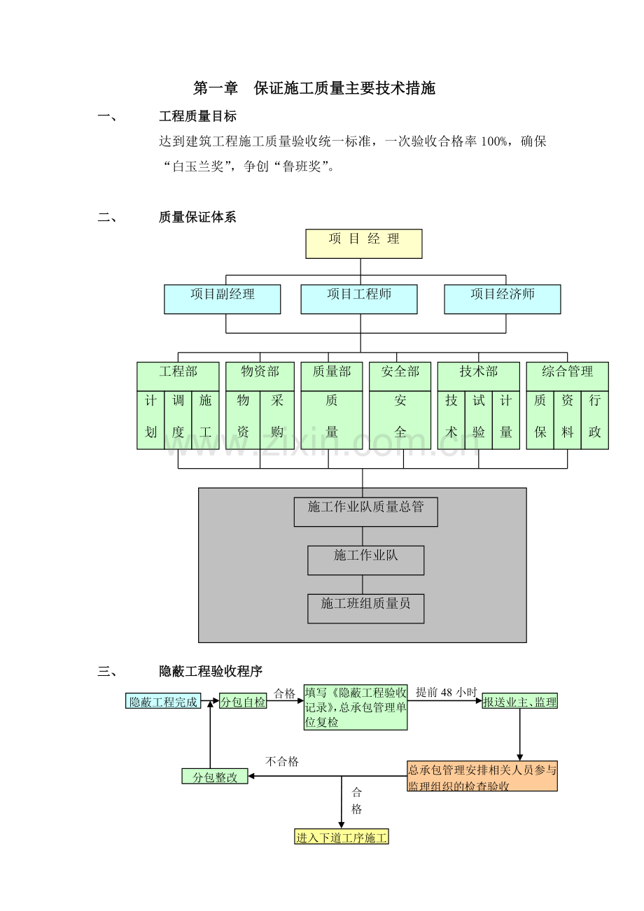 保证施工质量主要技术措施.doc_第1页