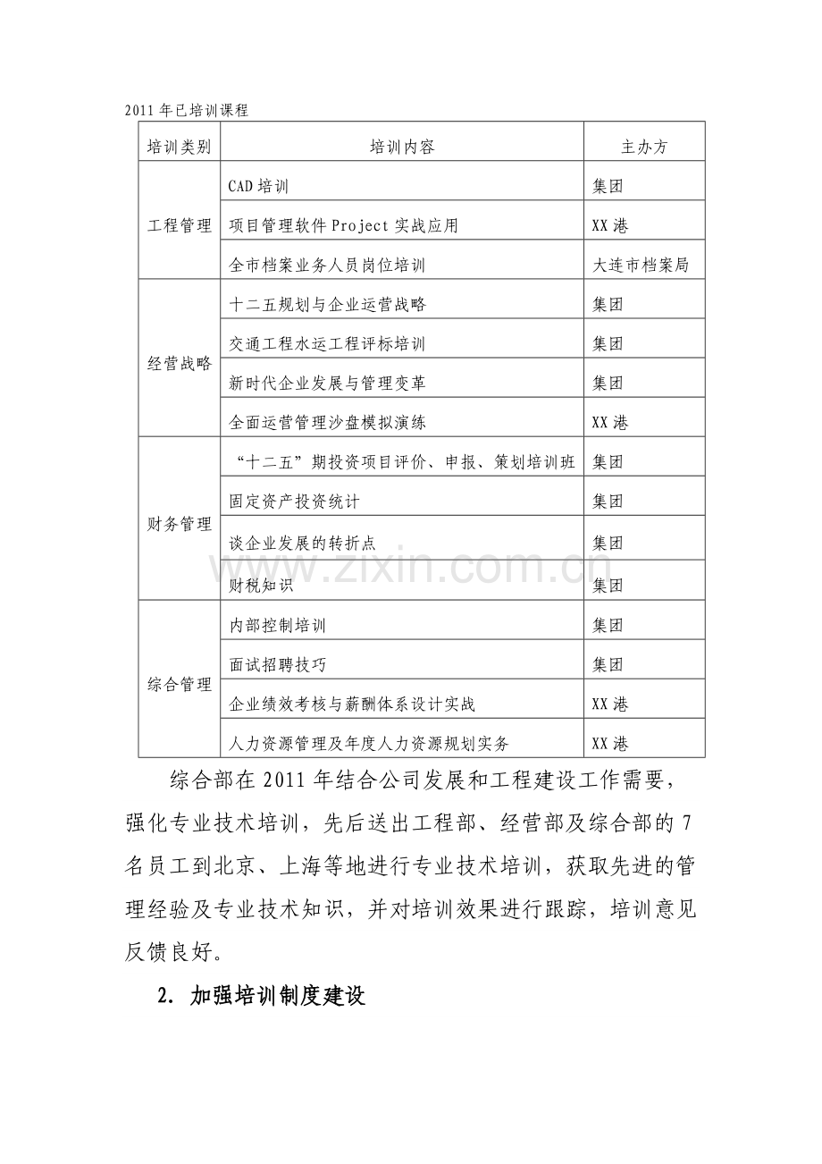 2011年培训工作总结及2012年培训工作计划2稿.doc_第2页