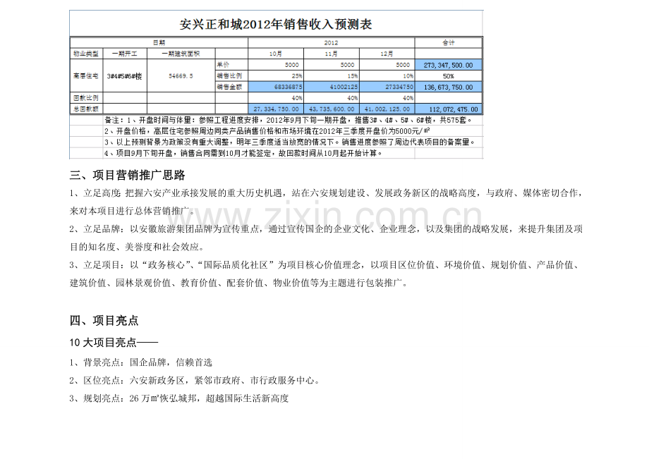 2012.2.7安兴正和城项目营销计划书.doc_第2页