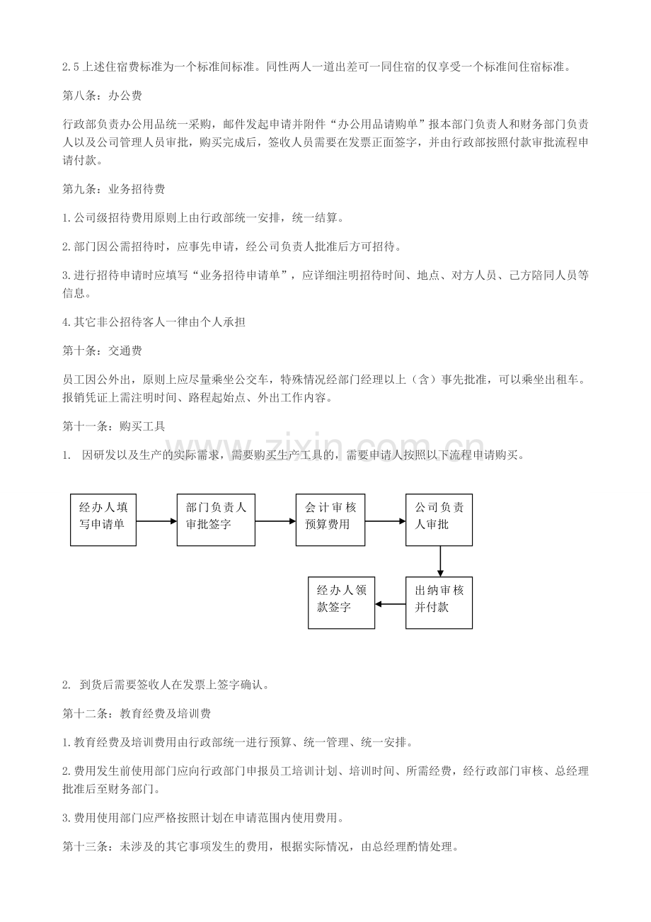 费用报销管理制度(公司内部).doc_第3页