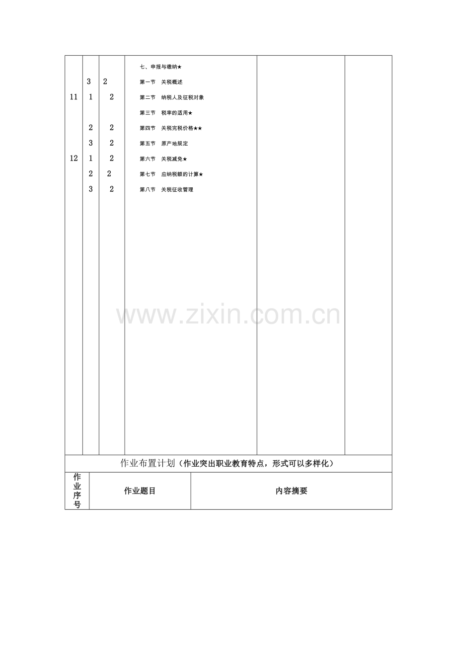 2013-2014[2]学期授课计划纳税实务[72学时].doc_第3页