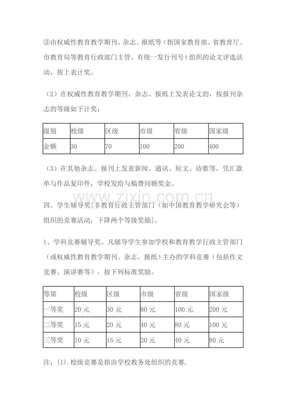 严家渠小学教育教学教研奖励制度.doc_第3页