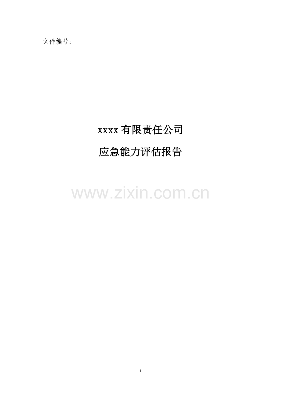 xx应急能力评估报告.doc_第1页