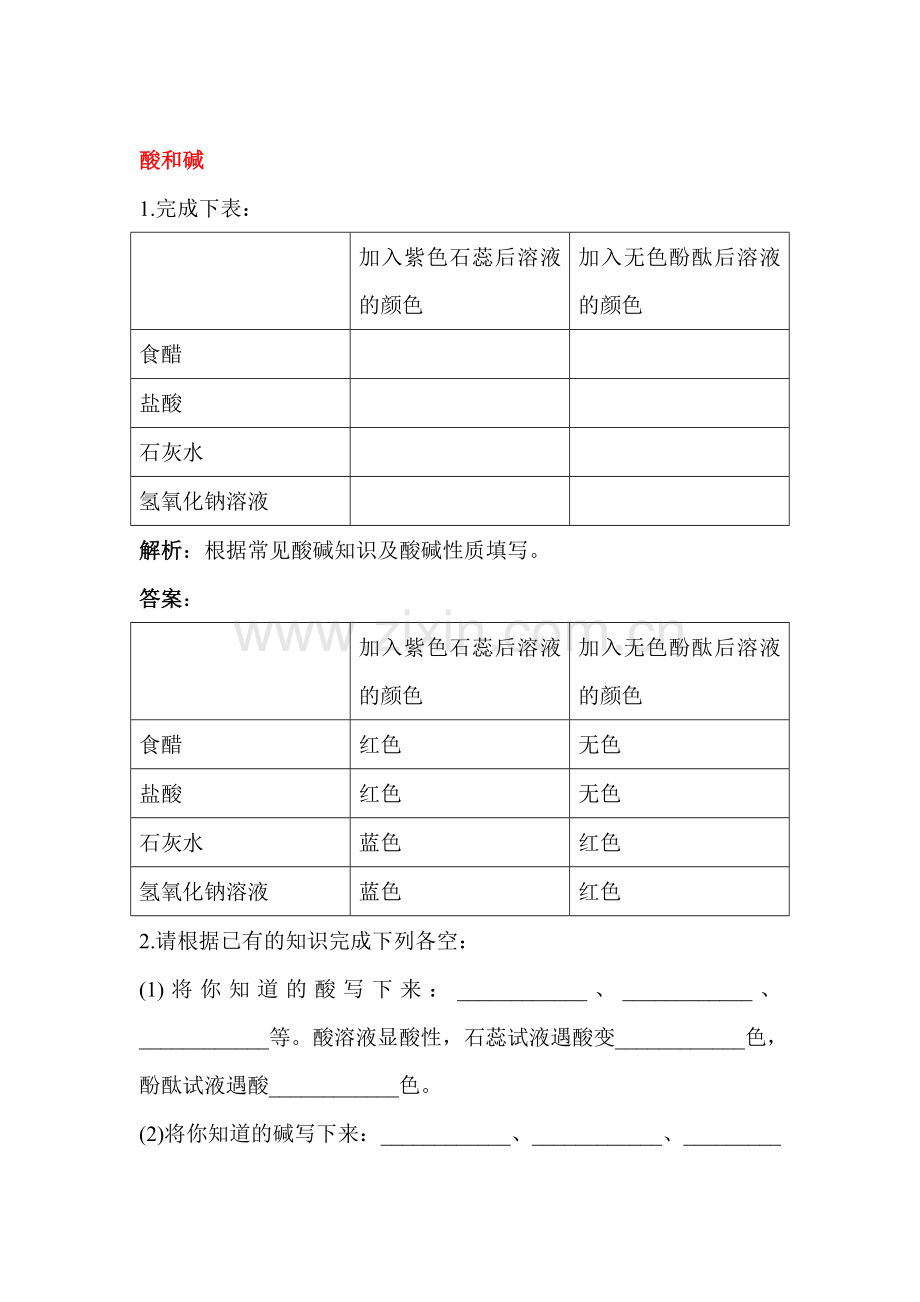 2017届九年级化学下册基础知识测试题7.doc_第1页