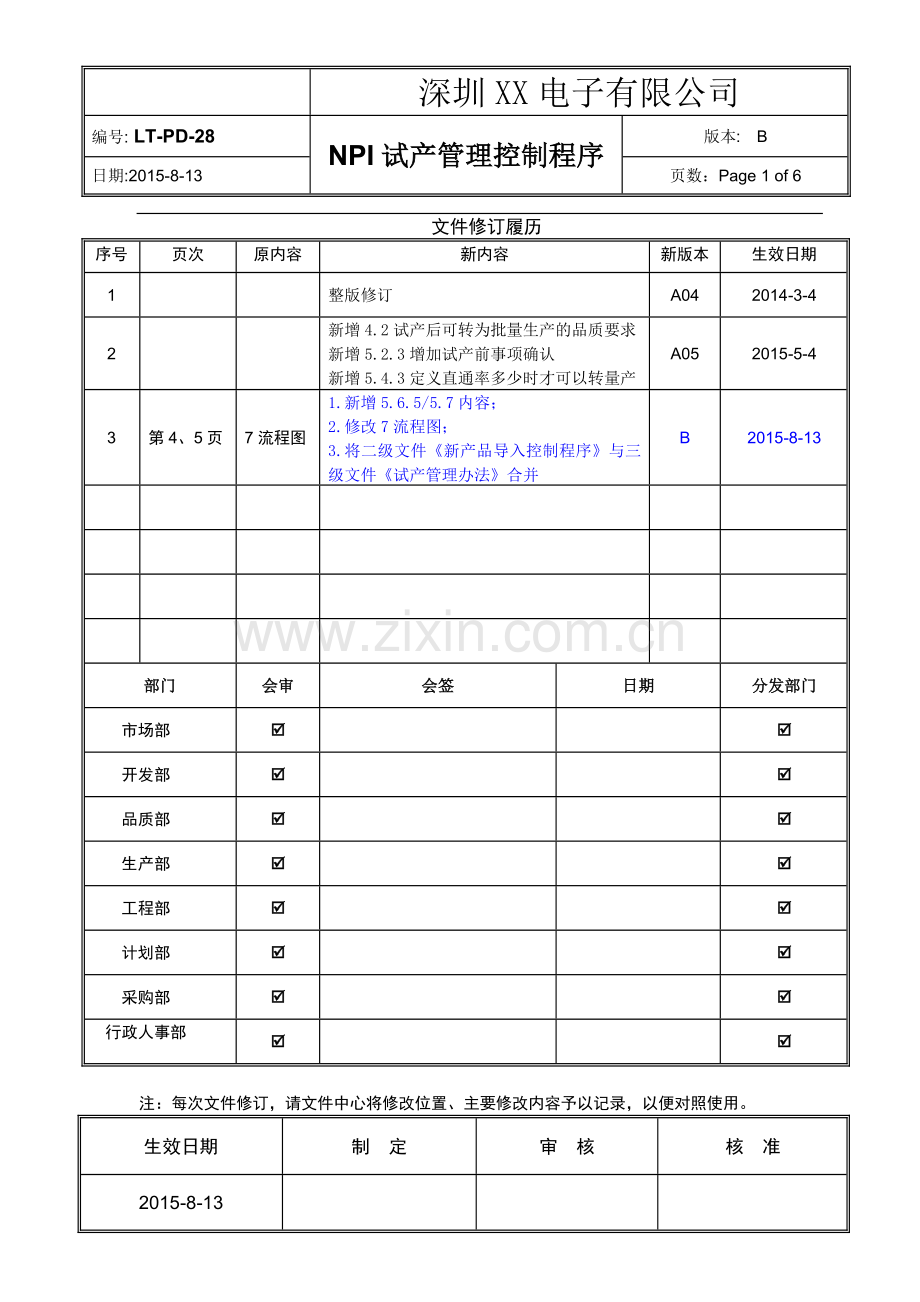 NPI试产管理控制程序.doc_第1页