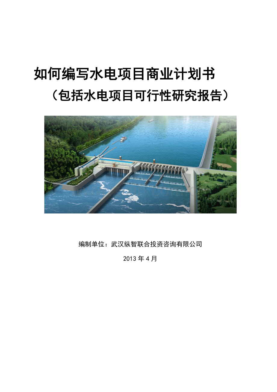 2013年优秀水电项目商业计划书(可行性研究报告).doc_第1页