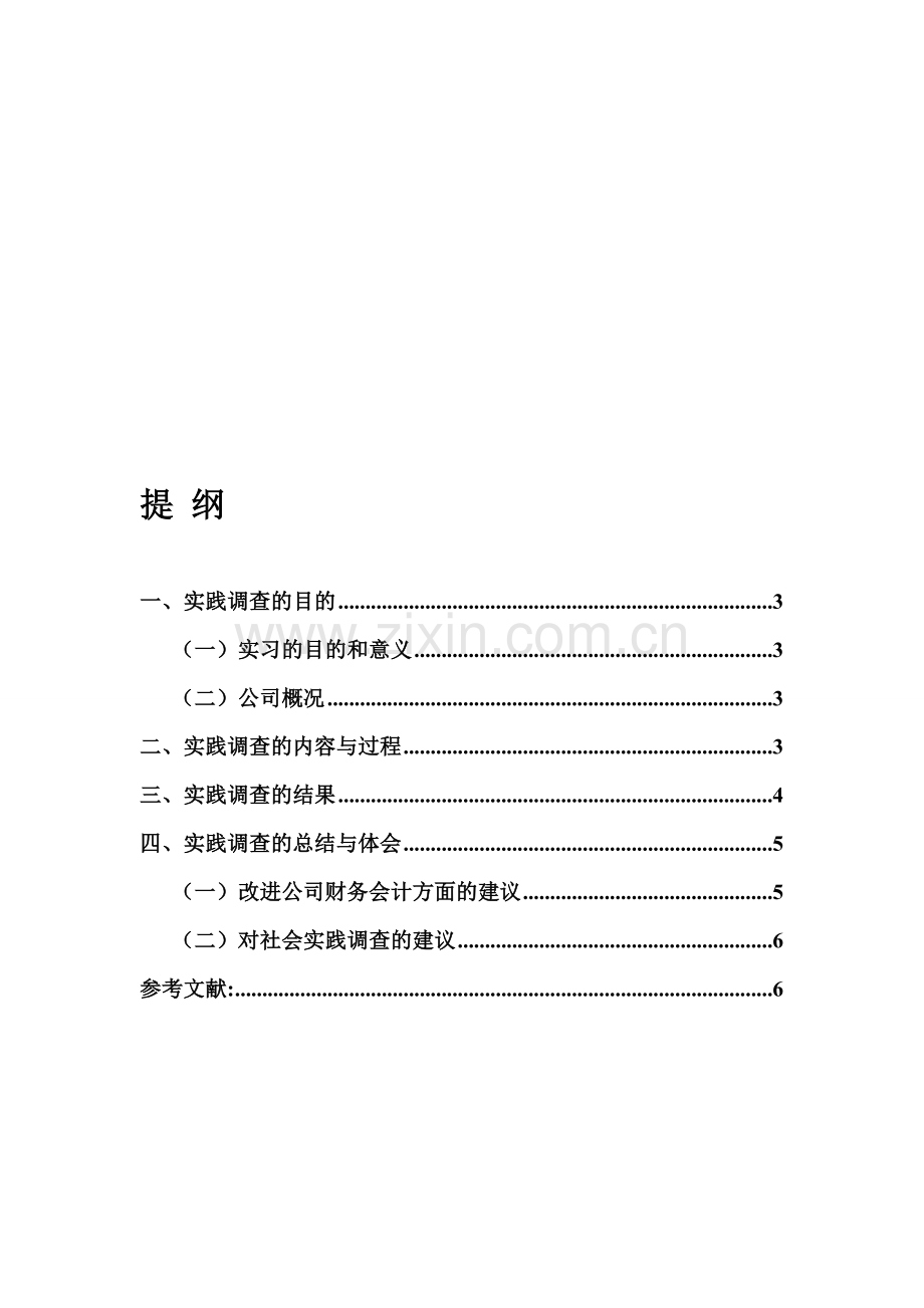 会计专业社会调查报告(模版).doc_第1页