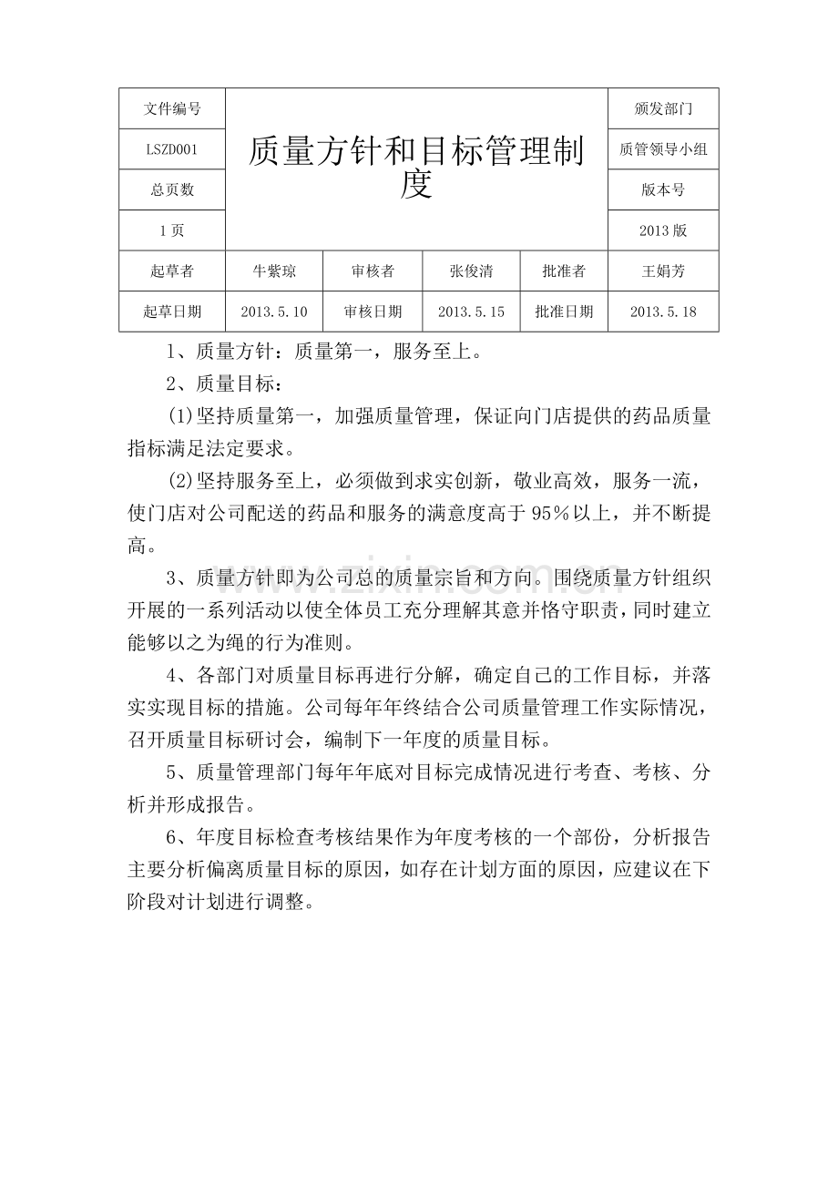 1月、2月包百大药房连锁有限公司质量管理制度.doc_第2页