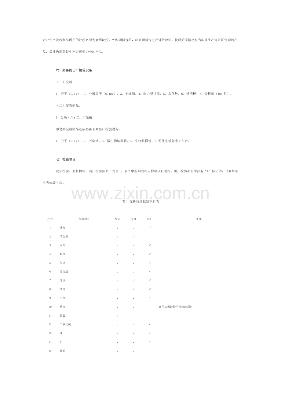 淀粉及淀粉制品生产许可证审查细则.doc_第3页