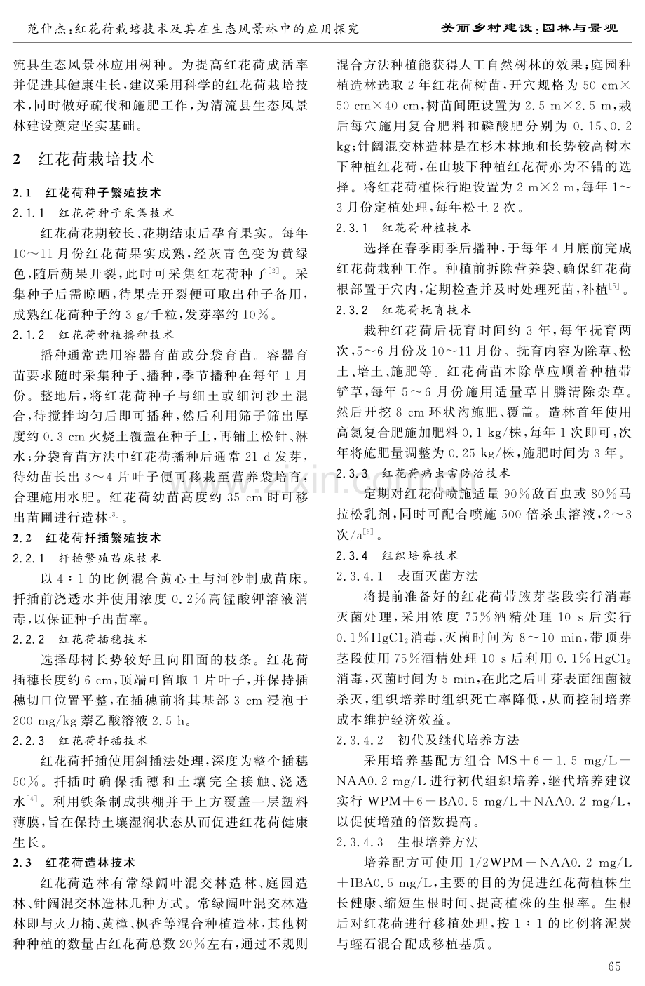 红花荷栽培技术及其在生态风景林中的应用探究.pdf_第2页