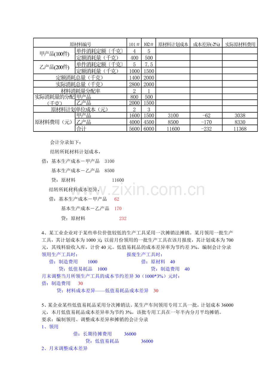 成本会计第一--八章计算题练习答案.doc_第2页