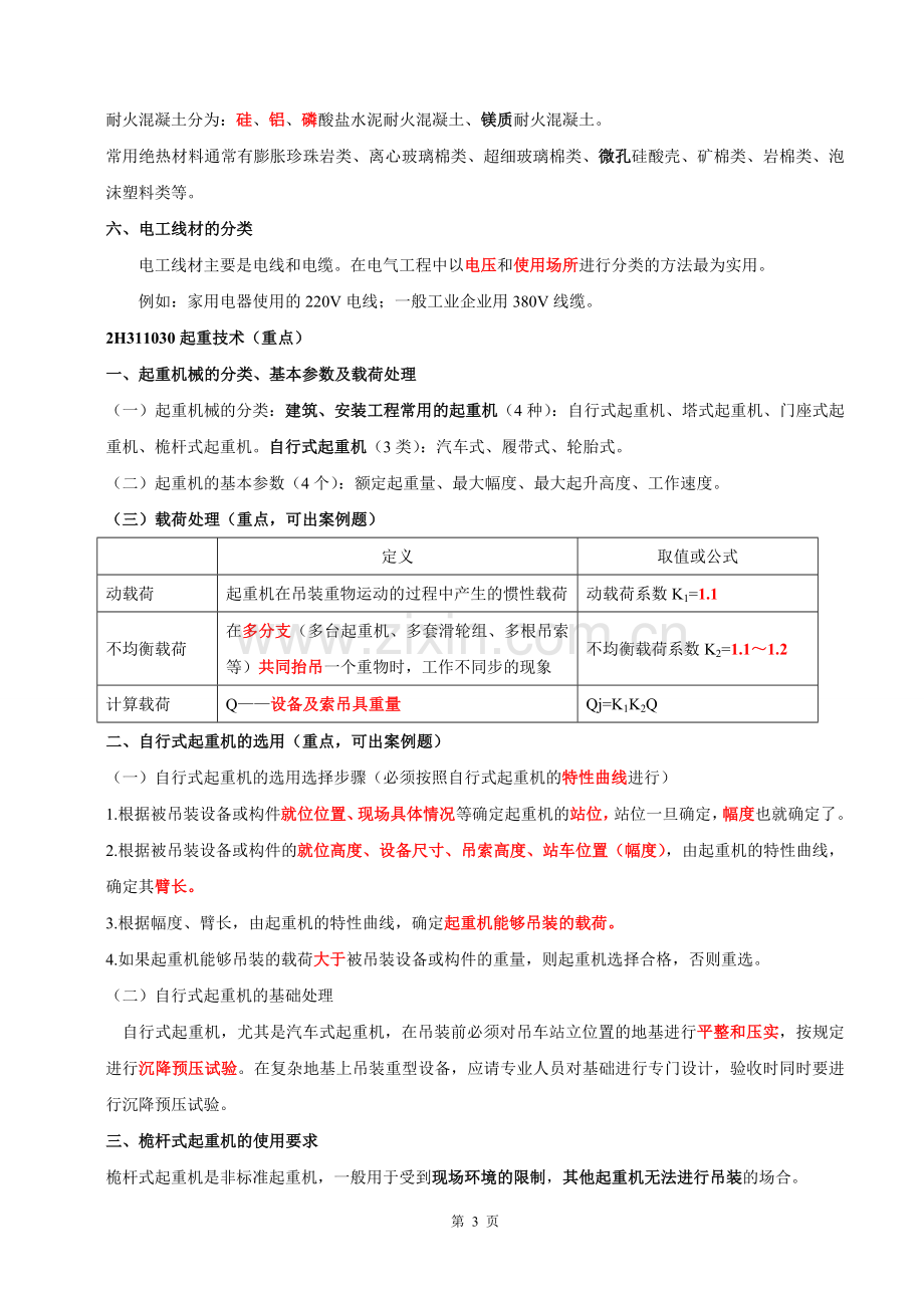 2018二级建造师《机电工程管理与实务》复习资料.doc_第3页